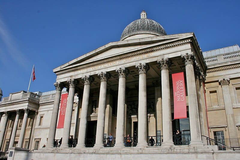 The National Gallery in Trafalgar Square, London