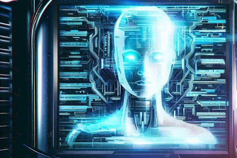 Une image générée par l'IA d'une IA prenant le contrôle d'un système informatique.