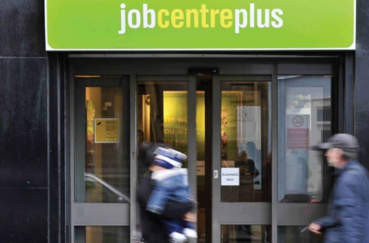 The front of a jobcentre illustrating an article about get Britain working plan