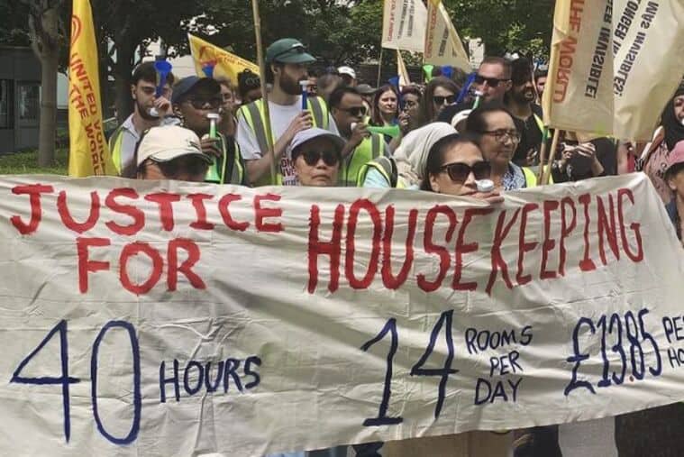 Les travailleurs de l'hôtel remportent une victoire historique