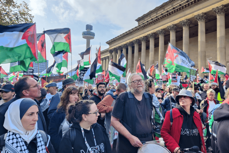 Protest for Palestine outside of Labour conference