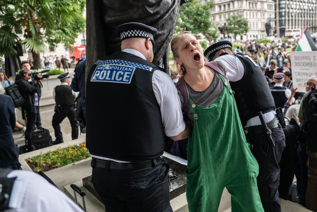 La police arrête des partisans de Palestine Action