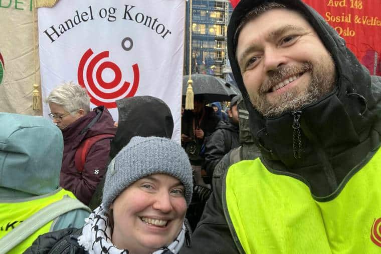 Les travailleurs norvégiens organisent des débrayages pour la Palestine