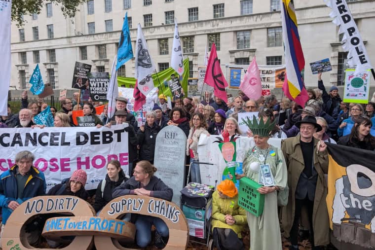 On the London protest for the Global Day of Action
