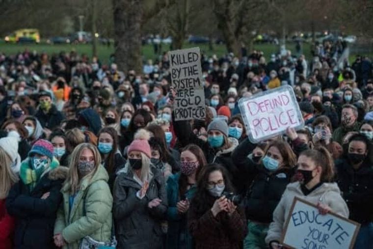 On the Reclaim the Streets vigil at Clapham Common, south London (Pic: Guy Smallman)