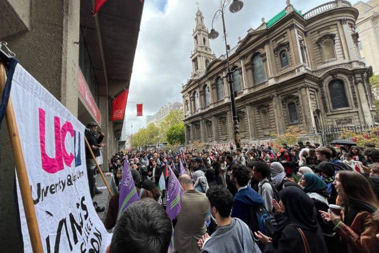 A teach-out for Palestine at KCL in 2024