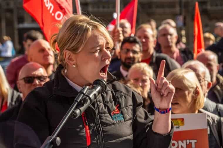 Unite general secretary Sharon Graham