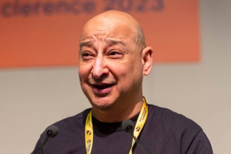 Ameen Hadi speak at a Unison union conference (Photo: Unison union)