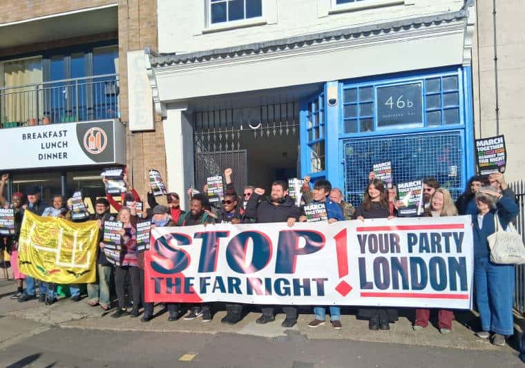 Les membres de votre parti à Londres soutiennent la marche de l'alliance Together