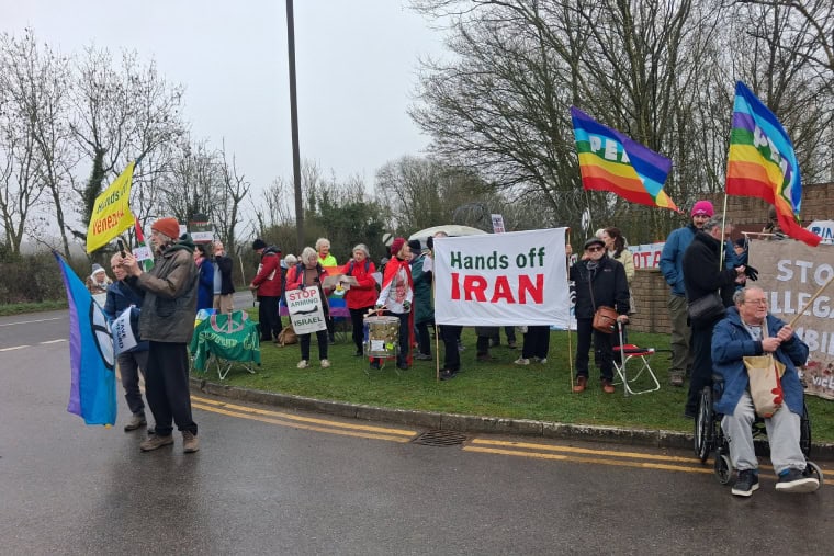 Demonstrating outside RAF Fairford