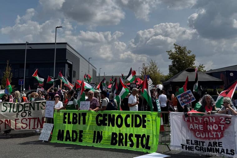 Les manifestants d’une usine d’armes exigent que Burnham mette fin à sa complicité dans le génocide palestinien