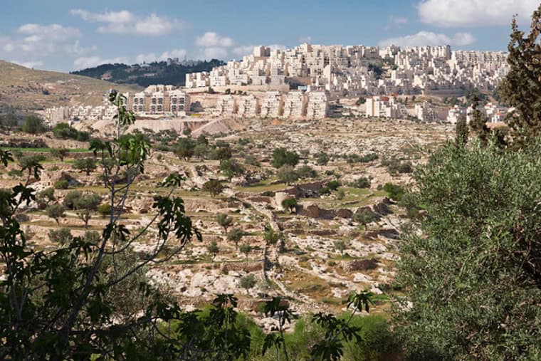 One of hundreds of illegal Israeli settlements in the West Bank and East Jerusalem