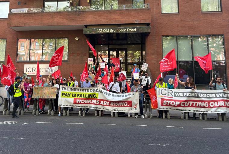 ICR strikers rally on Friday as negotiations with management continue