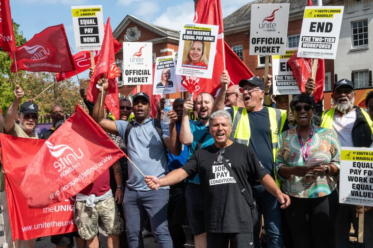 The strikers first walked out earlier this summer (Photo: Guy Smallman)