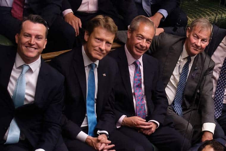 Reform UK MPs in parliament in 2024