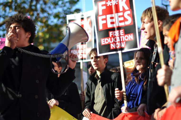 Manifestation sur les prêts étudiants