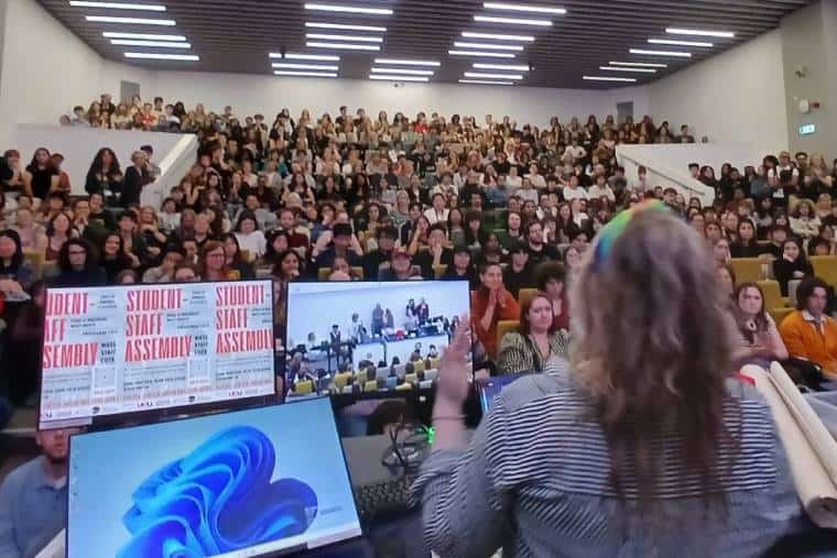 Part of the Edinburgh student-staff assembly