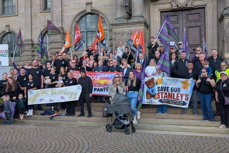 La campagne Save Our Stanley à South Shields, à l'extérieur de la ville