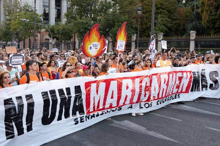 « Les Maricarmen seront avec nous dans notre combat », déclarent les manifestants espagnols contre le logement après la mort d'un retraité